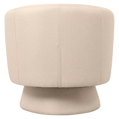 Raze Accent Chair Upholstered in Boucle/Linen/Velvet Armchair with Removable Round Base - Elax Furniture