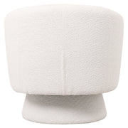 Raze Accent Chair Upholstered in Boucle/Linen/Velvet Armchair with Removable Round Base - Elax Furniture