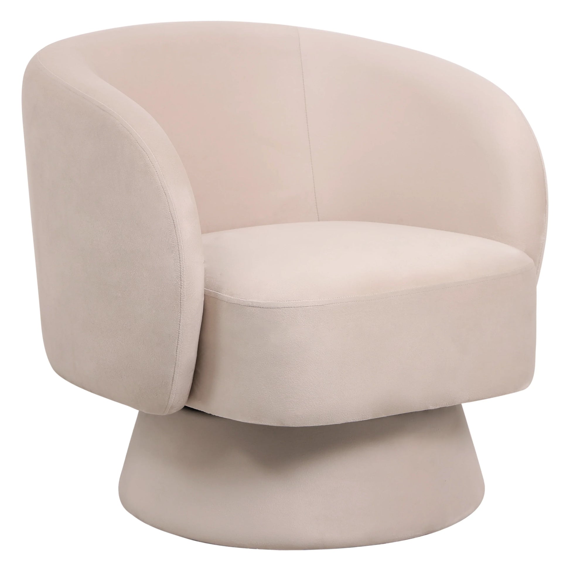Raze Accent Chair Upholstered in Boucle/Linen/Velvet Armchair with Removable Round Base - Elax Furniture