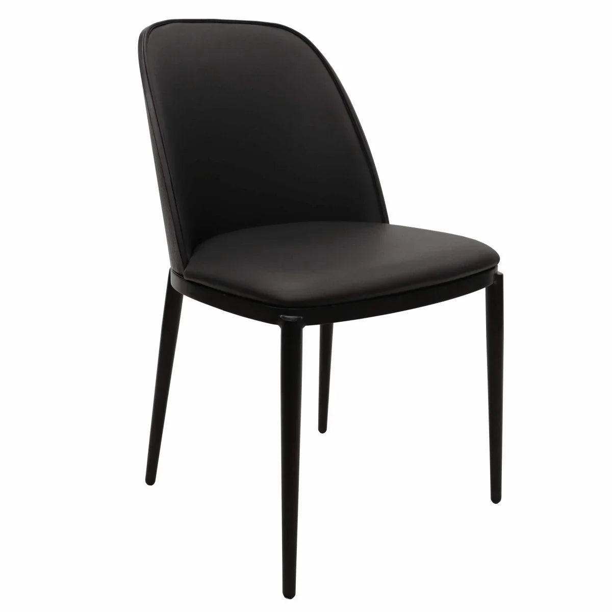 Ravenna 6-Piece Dining Set with 63" Rectangular Dining Table in Rustic Grey and 5 Leather Dining Chairs - Elax Furniture