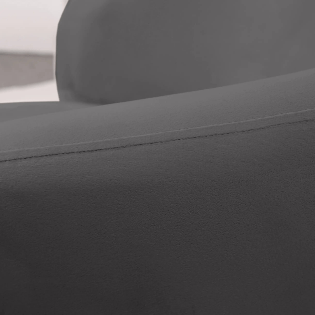 Raze Accent Chair Upholstered in Boucle/Linen/Velvet Armchair with Removable Round Base Light Grey Velvet Accent Chair Leisuremod