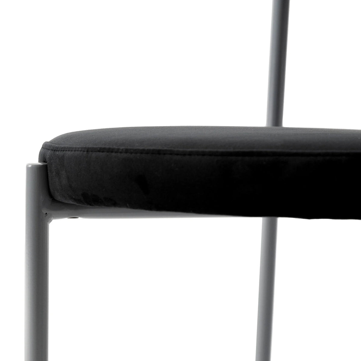 Euston Modern Upholstered Dining Chair with Round Wicker/Velvet Back Style - Elax Furniture