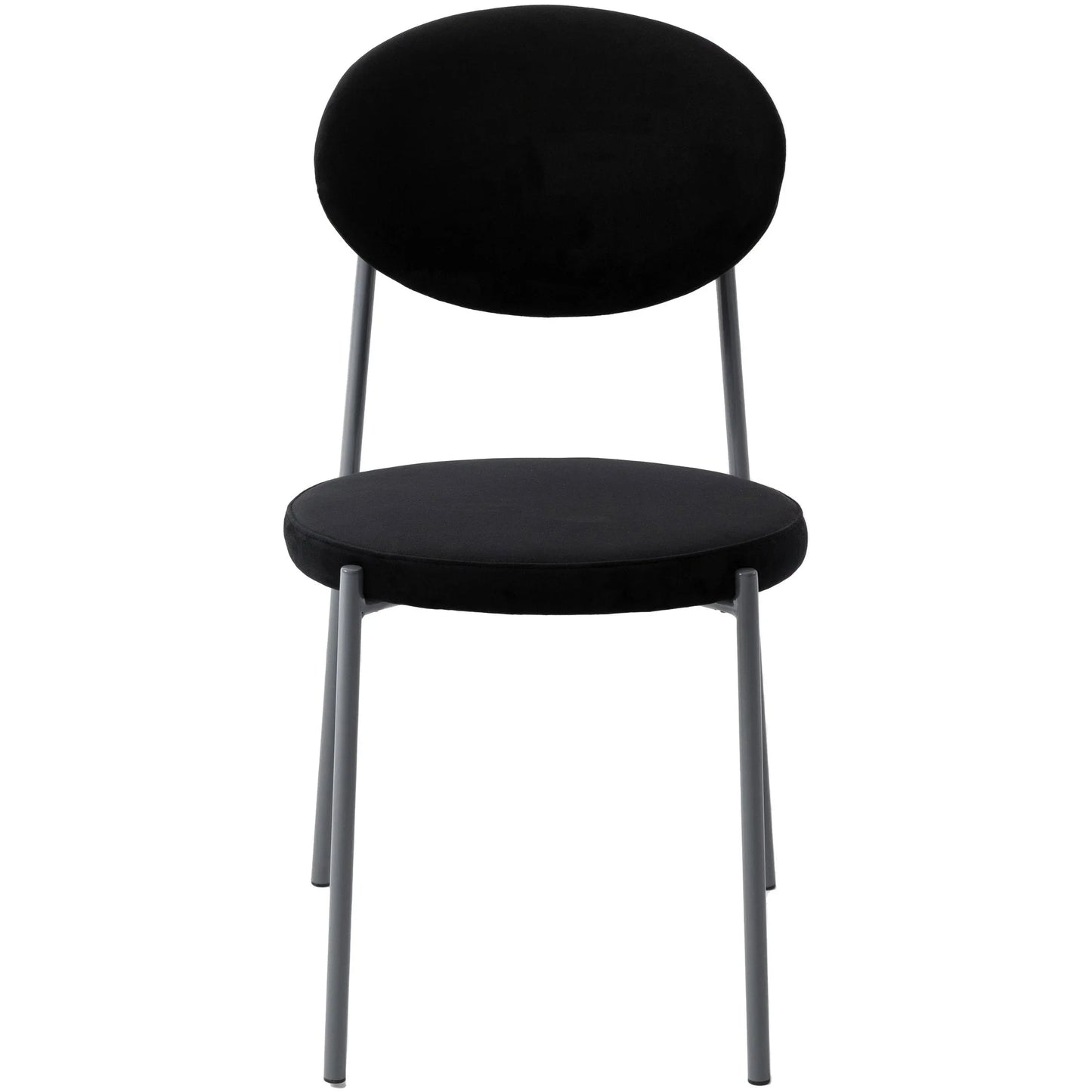 Euston Modern Upholstered Dining Chair with Round Wicker/Velvet Back Style - Elax Furniture