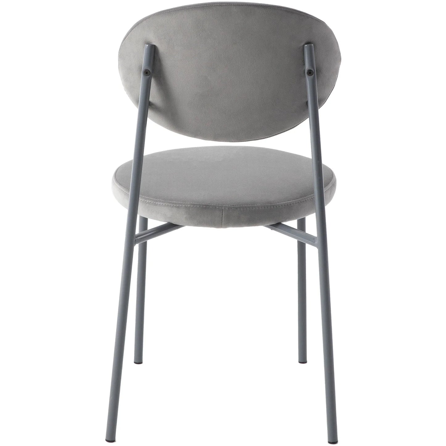 Euston Modern Upholstered Dining Chair with Round Wicker/Velvet Back Style - Elax Furniture