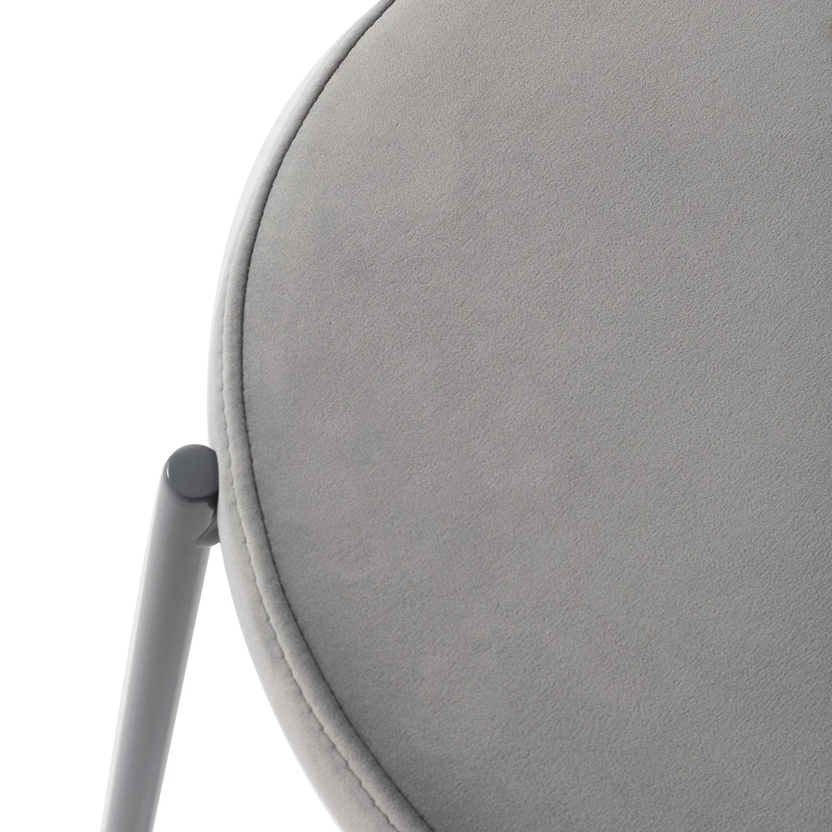 Euston Modern Upholstered Dining Chair with Round Wicker/Velvet Back Style - Elax Furniture