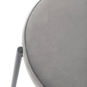 Euston Modern Upholstered Dining Chair with Round Wicker/Velvet Back Style - Elax Furniture