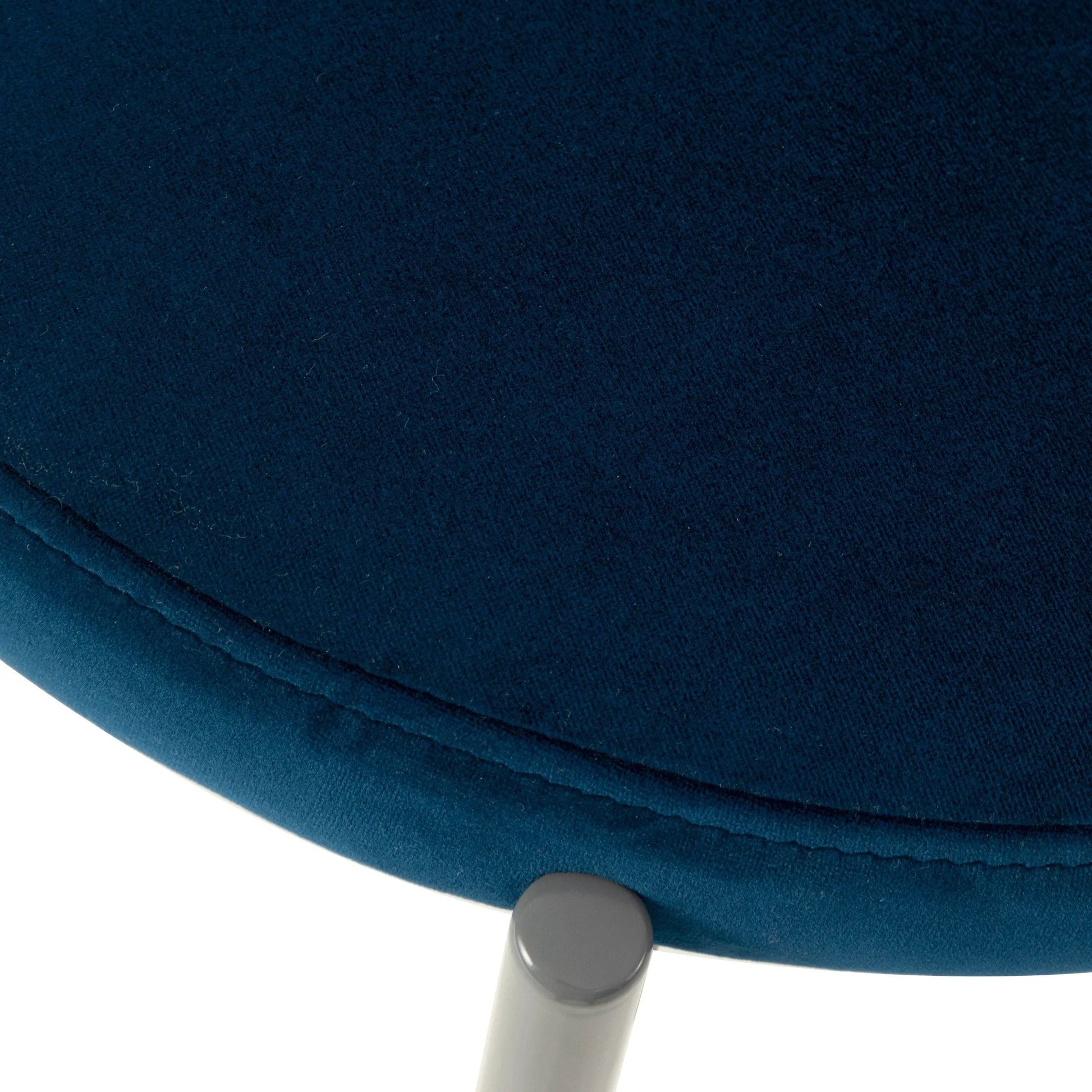 Euston Modern Upholstered Dining Chair with Round Wicker/Velvet Back Style - Elax Furniture
