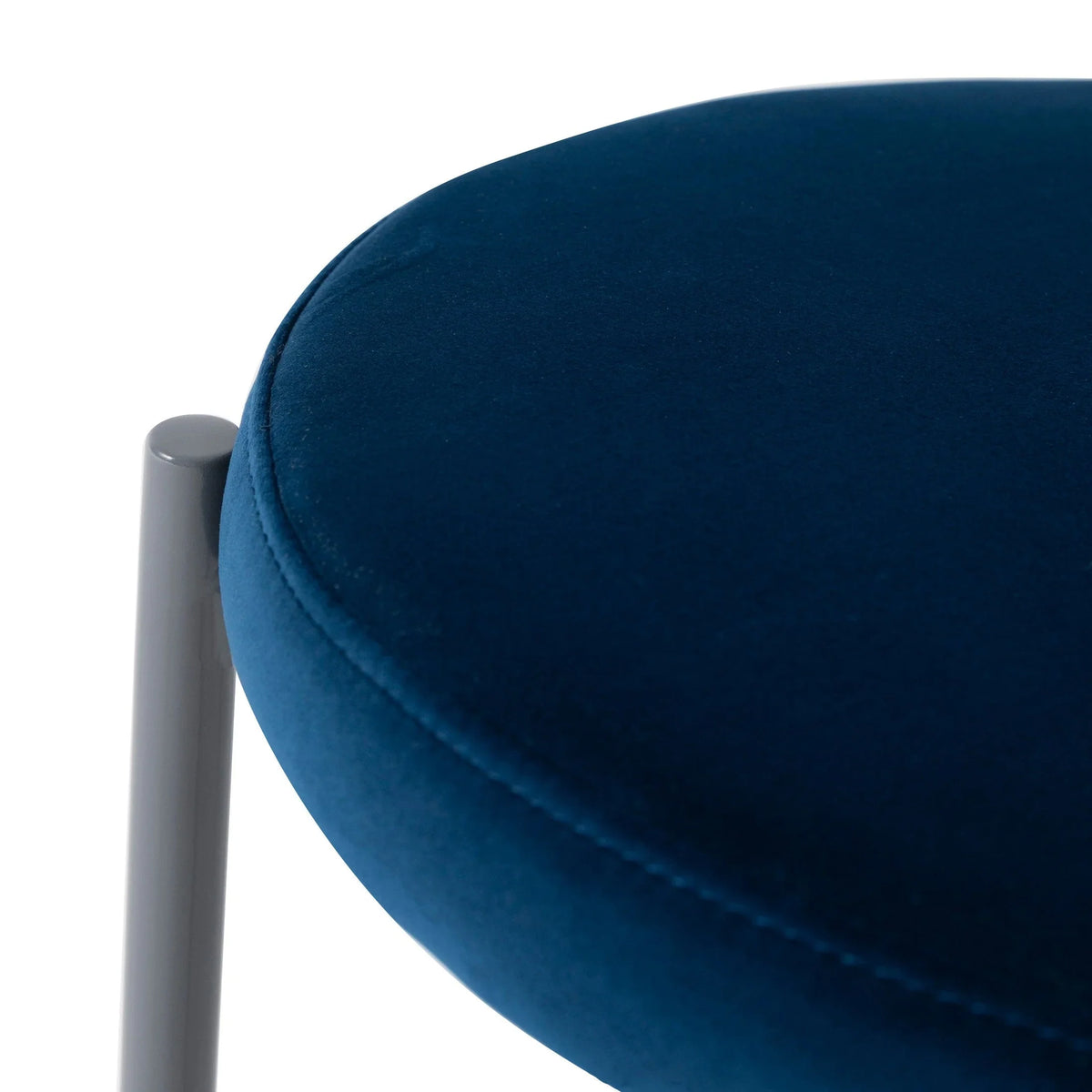 Euston Modern Upholstered Dining Chair with Round Wicker/Velvet Back Style - Elax Furniture