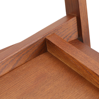 Rivo Dining Chairs in Sturdy Oak Wood with Open Back Design and Armrests - Elax Furniture