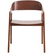 Rivo Dining Chairs in Sturdy Oak Wood with Open Back Design and Armrests - Elax Furniture