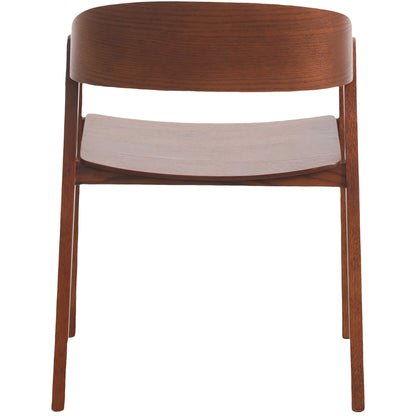 Rivo Dining Chairs in Sturdy Oak Wood with Open Back Design and Armrests - Elax Furniture