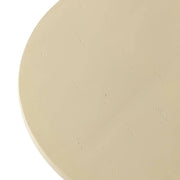 Ruben 27" Round Fiberstone Coffee Table with Powder-Coated Finish