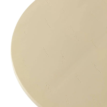 Ruben 27" Round Fiberstone Coffee Table with Powder-Coated Finish