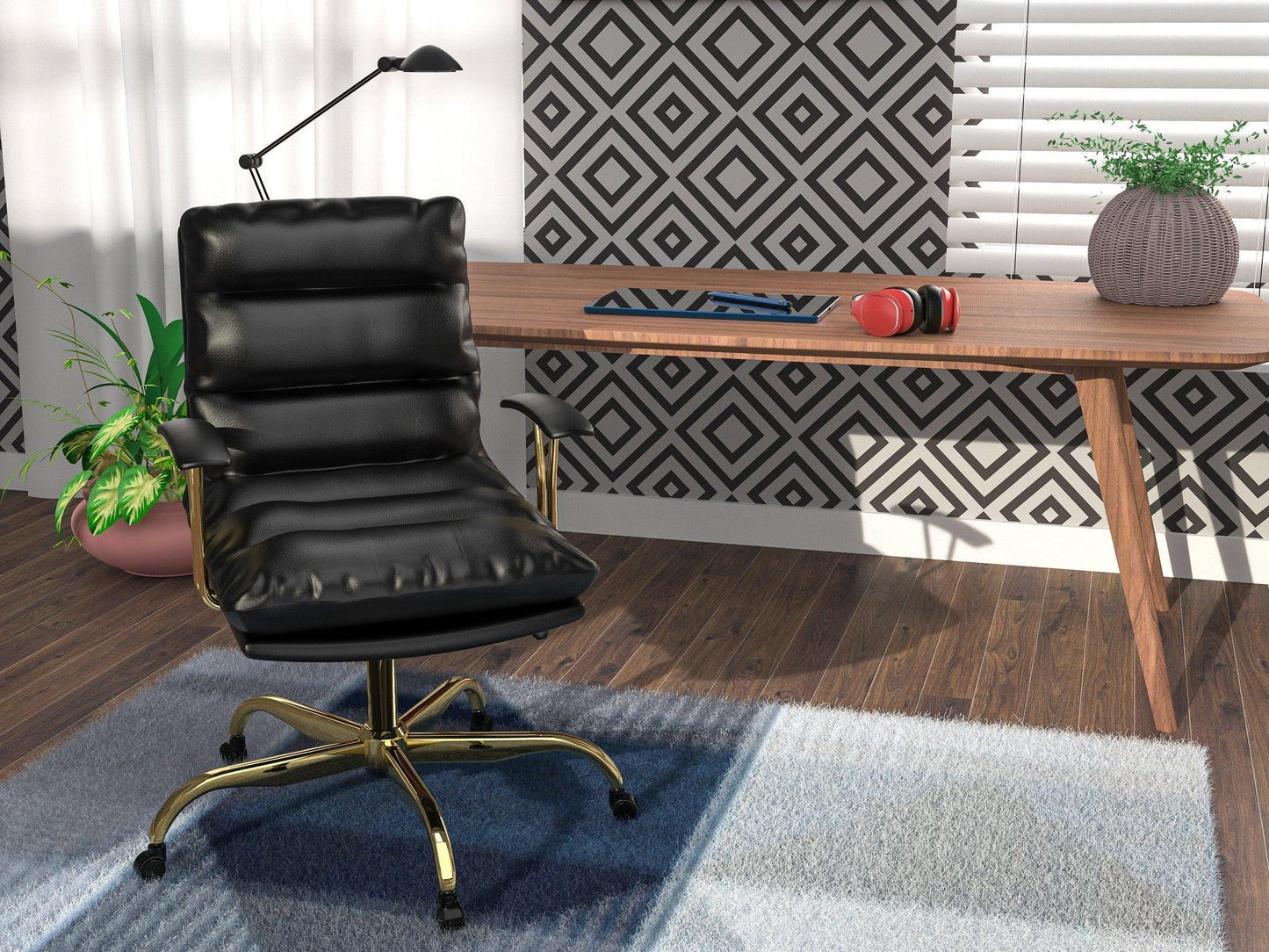 Regina Modern Leather Adjustable Conference Office Chair - Elax Furniture