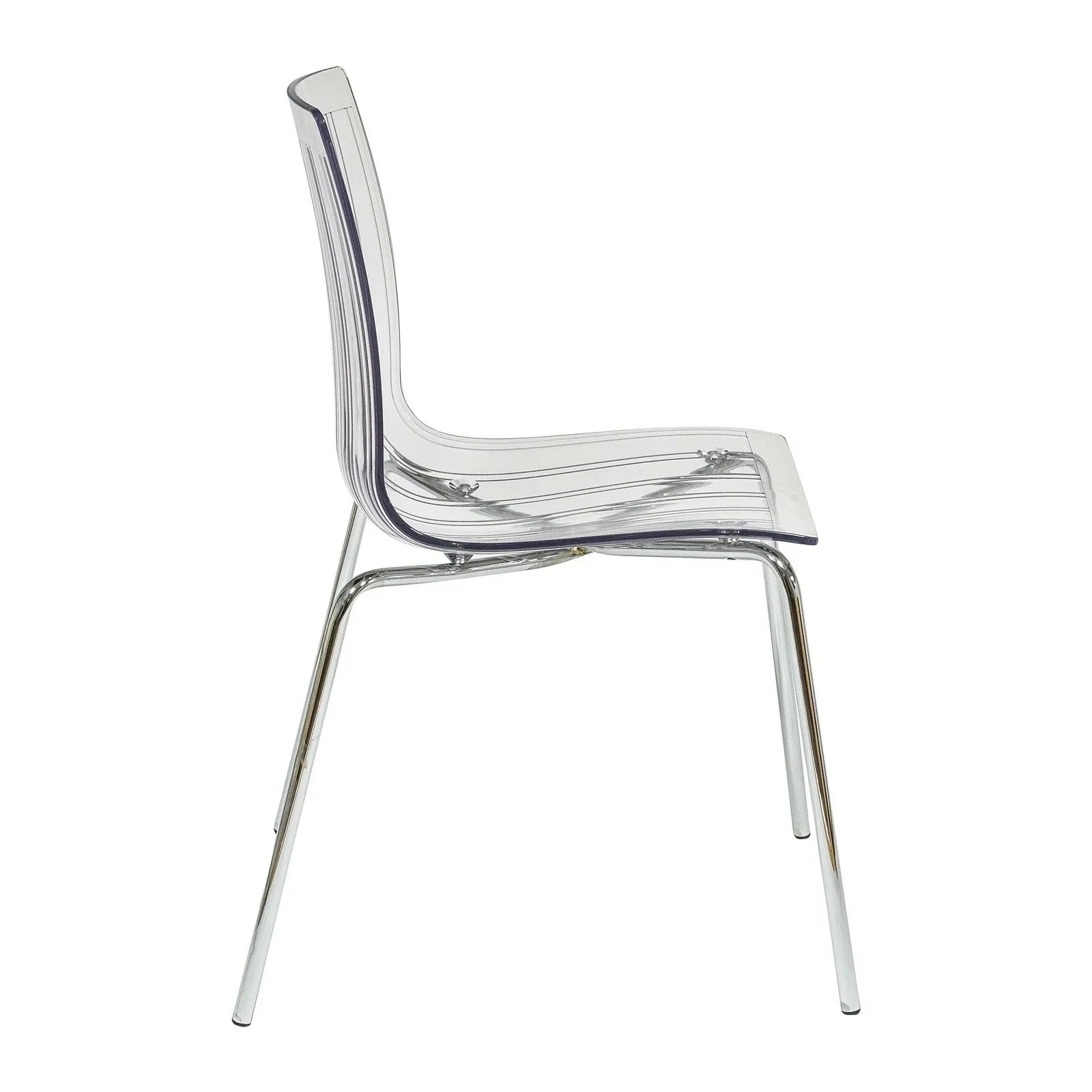 Ralph Dining Chair in Clear Set of 4 - Elax Furniture