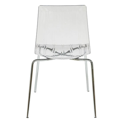 Ralph Dining Chair in Clear Set of 4 - Elax Furniture