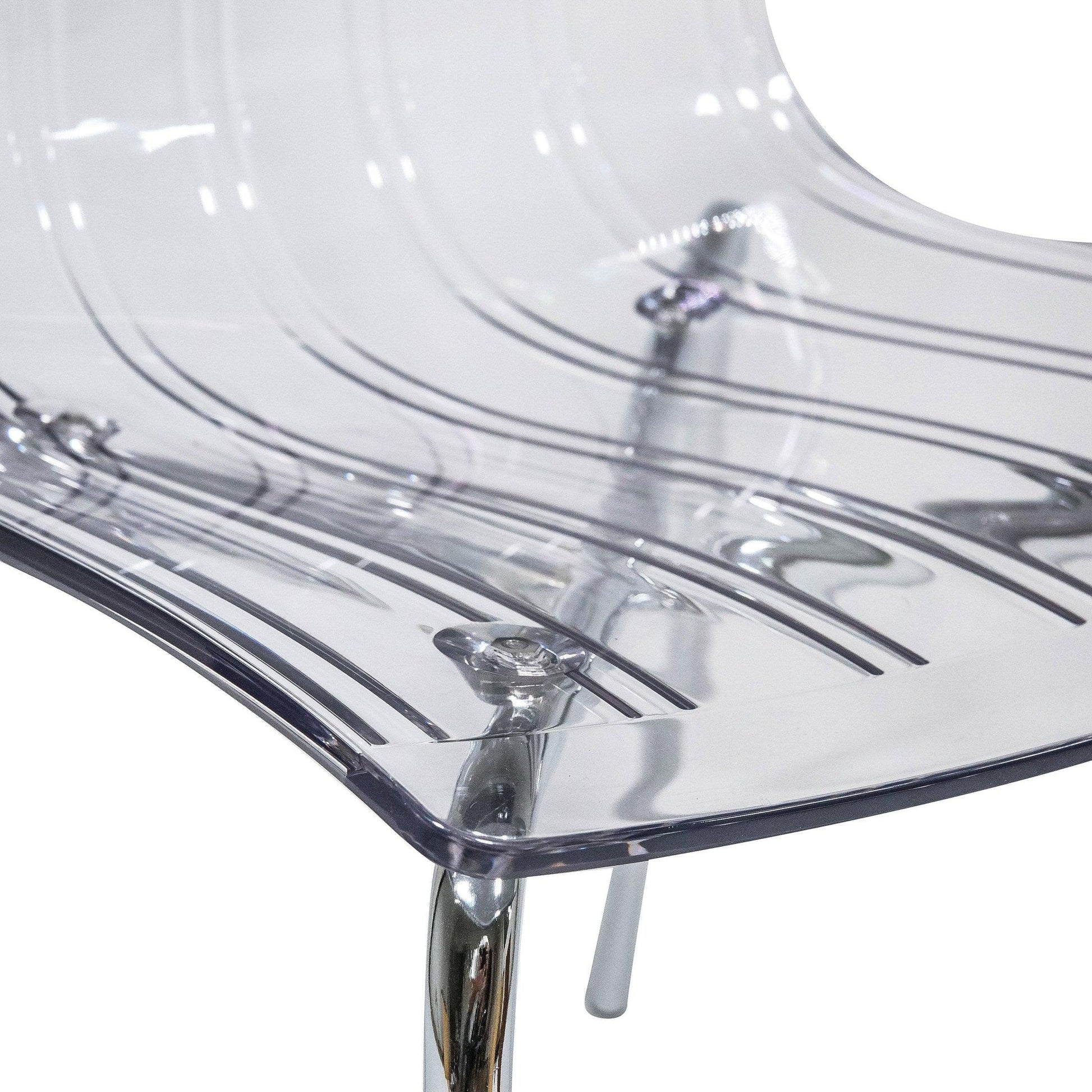 Ralph Dining Chair in Clear Set of 4 - Elax Furniture