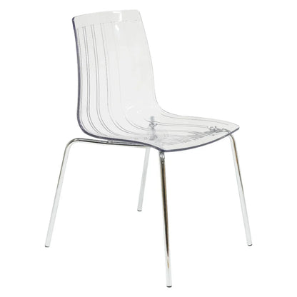 Ralph Dining Chair in Clear Set of 4 - Elax Furniture