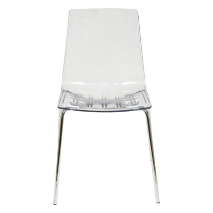 Ralph Dining Chair in Clear Set of 2 - Elax Furniture