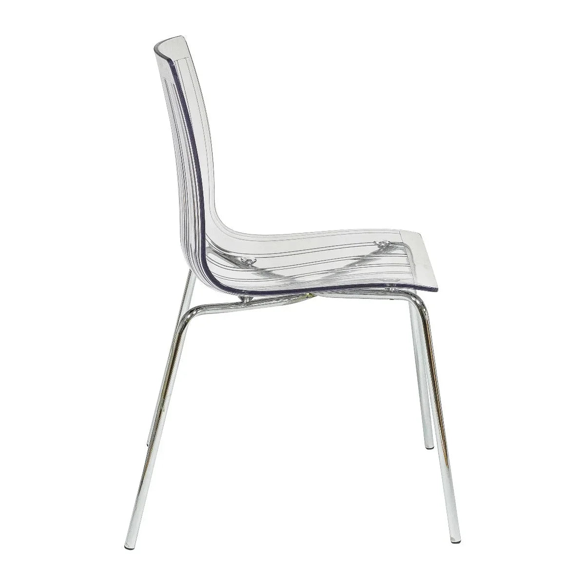 Ralph Dining Chair in Clear Set of 2 - Elax Furniture