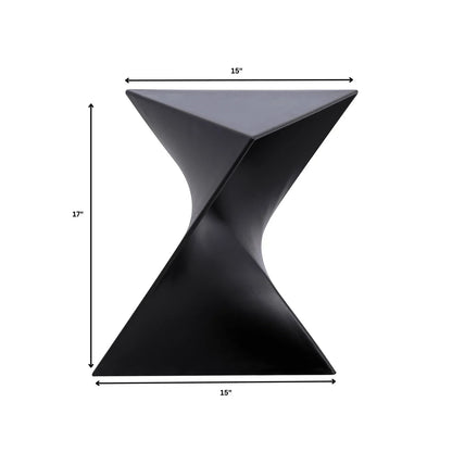 Randolph Triangular Accent Side Table in ABS/PC Plastic - Elax Furniture