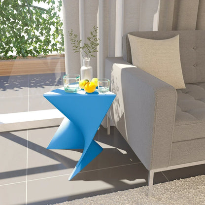 Randolph Triangular Accent Side Table in ABS/PC Plastic - Elax Furniture
