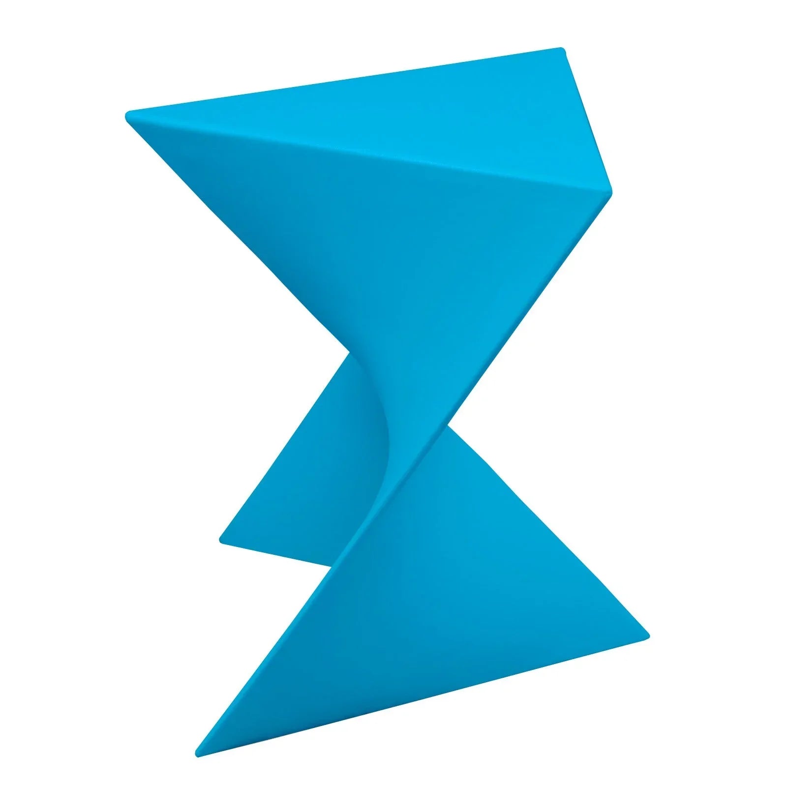 Randolph Triangular Accent Side Table in ABS/PC Plastic - Elax Furniture