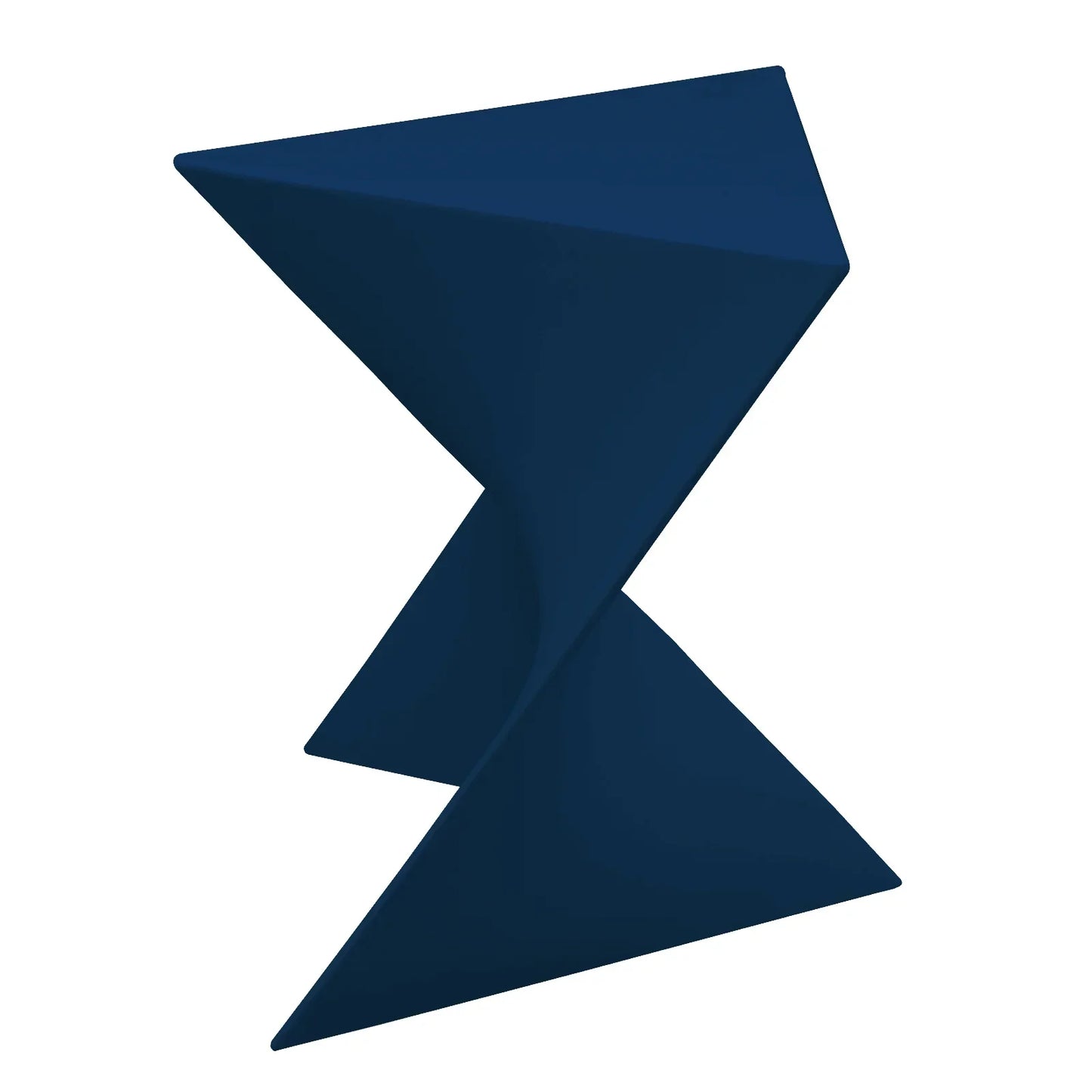 Randolph Triangular Accent Side Table in ABS/PC Plastic - Elax Furniture