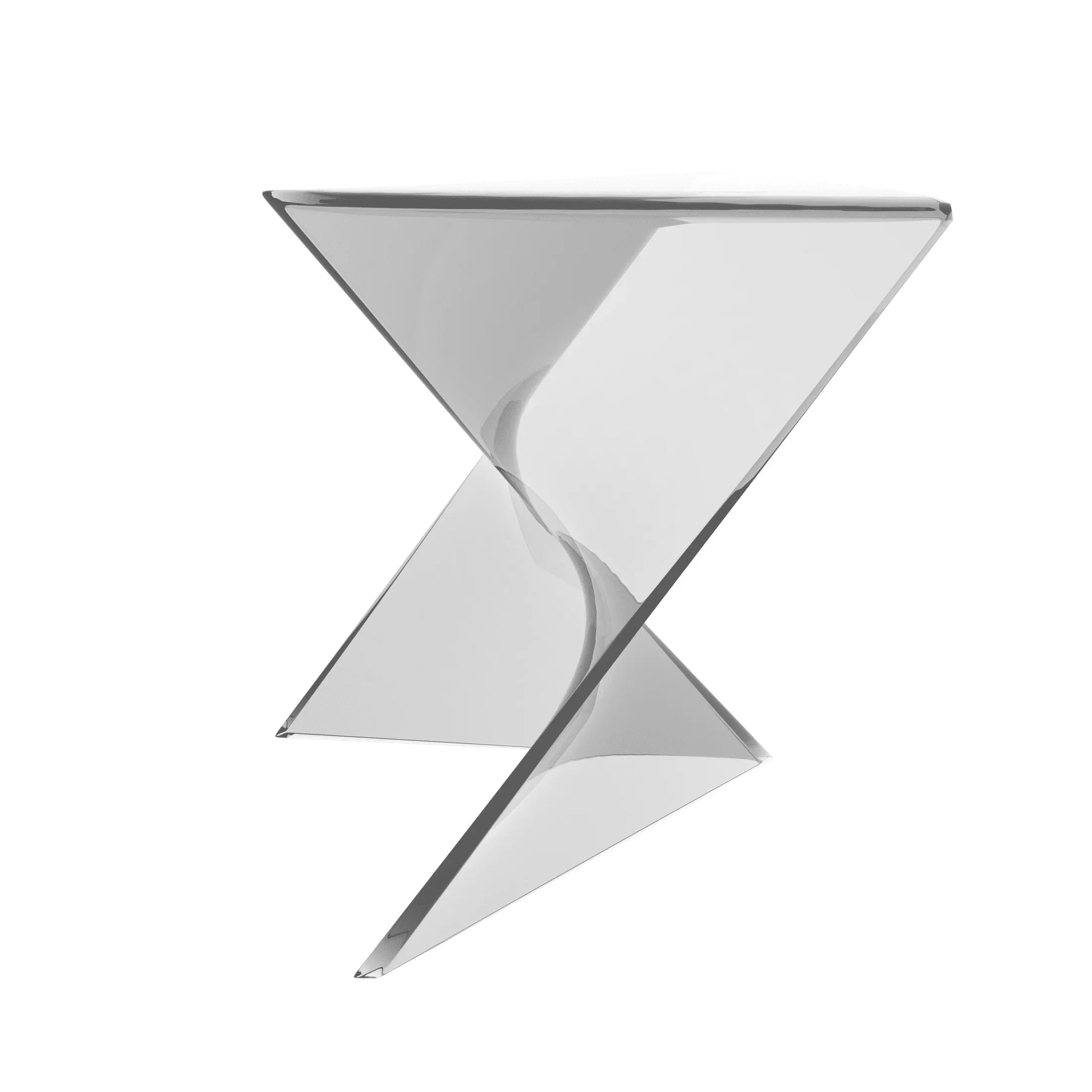 Randolph Triangular Accent Side Table in ABS/PC Plastic - Elax Furniture