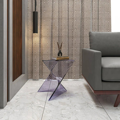 Randolph Triangular Accent Side Table in ABS/PC Plastic - Elax Furniture