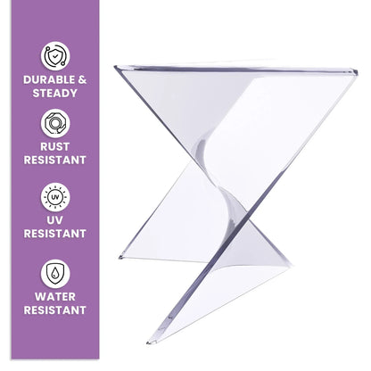 Randolph Triangular Accent Side Table in ABS/PC Plastic - Elax Furniture