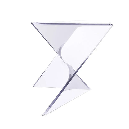 Randolph Triangular Accent Side Table in ABS/PC Plastic - Elax Furniture