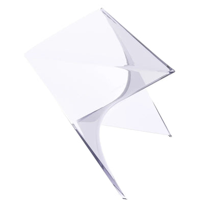 Randolph Triangular Accent Side Table in ABS/PC Plastic - Elax Furniture