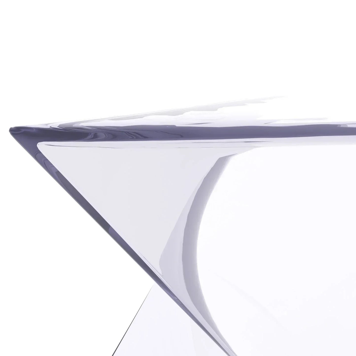 Randolph Triangular Accent Side Table in ABS/PC Plastic - Elax Furniture