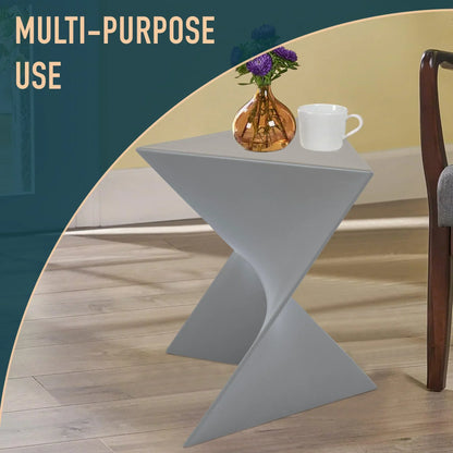 Randolph Triangular Accent Side Table in ABS/PC Plastic - Elax Furniture