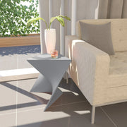 Randolph Triangular Accent Side Table in ABS/PC Plastic - Elax Furniture