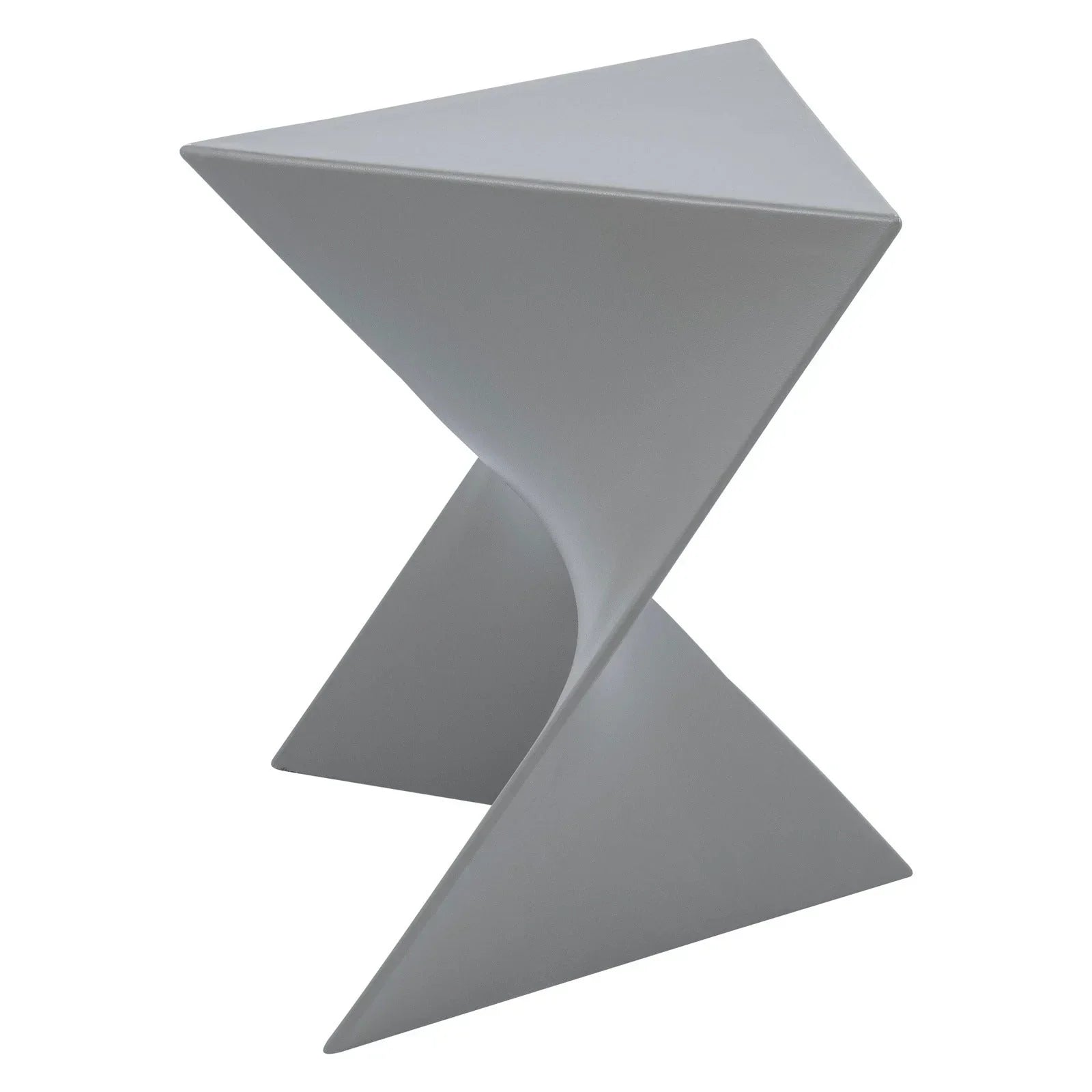 Randolph Triangular Accent Side Table in ABS/PC Plastic - Elax Furniture