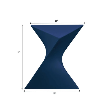 Randolph Triangular Accent Side Table in ABS/PC Plastic - Elax Furniture