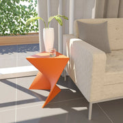 Randolph Triangular Accent Side Table in ABS/PC Plastic - Elax Furniture