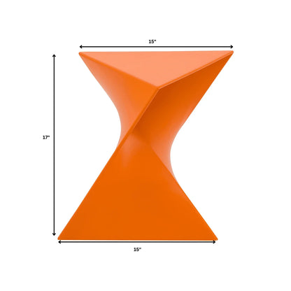 Randolph Triangular Accent Side Table in ABS/PC Plastic - Elax Furniture