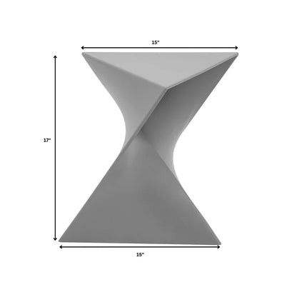 Randolph Triangular Accent Side Table in ABS/PC Plastic - Elax Furniture