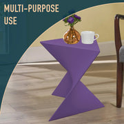 Randolph Triangular Accent Side Table in ABS/PC Plastic - Elax Furniture