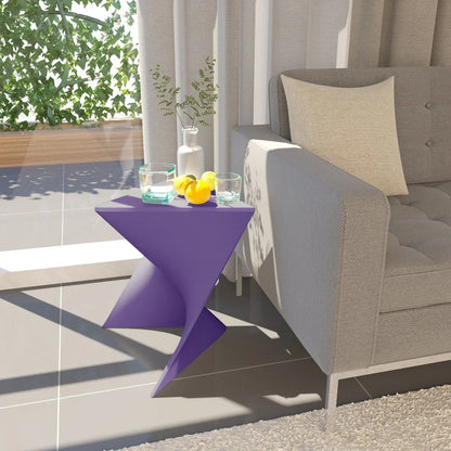 Randolph Triangular Accent Side Table in ABS/PC Plastic - Elax Furniture