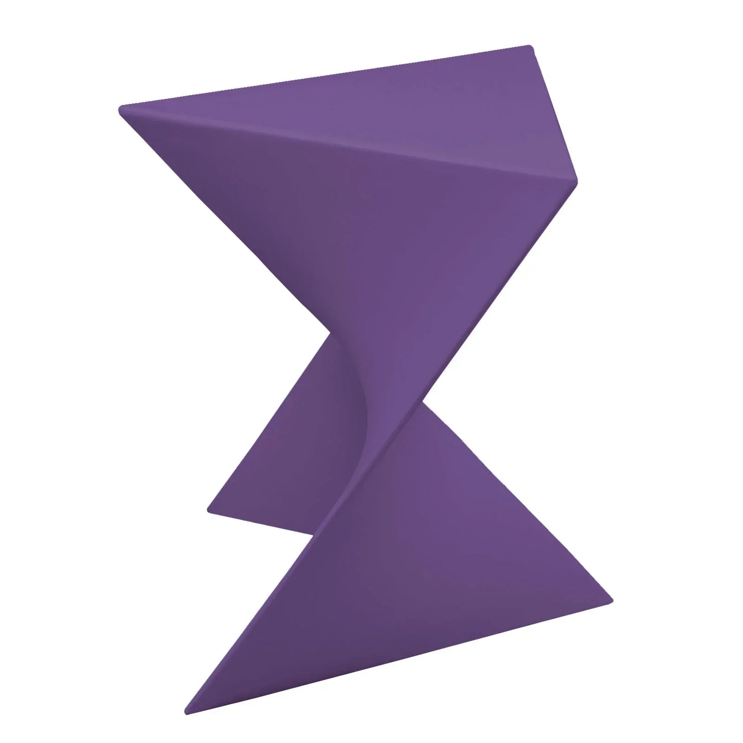 Randolph Triangular Accent Side Table in ABS/PC Plastic - Elax Furniture