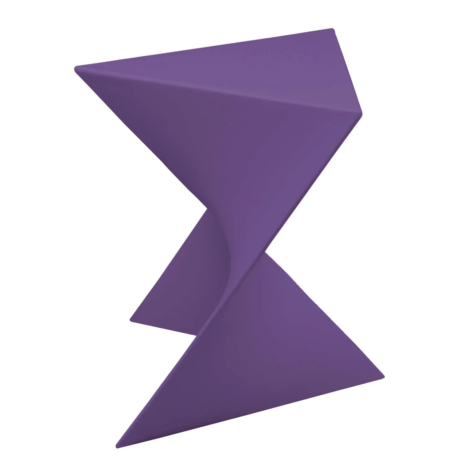 Randolph Triangular Accent Side Table in ABS/PC Plastic - Elax Furniture