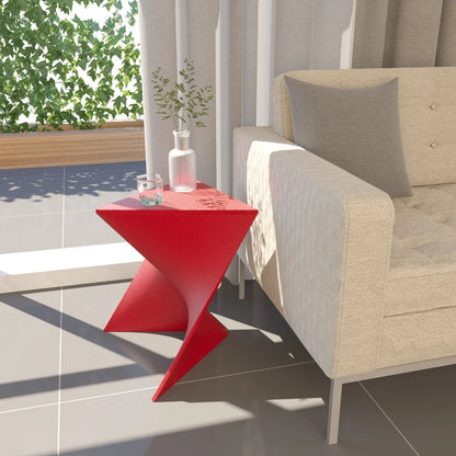 Randolph Triangular Accent Side Table in ABS/PC Plastic - Elax Furniture