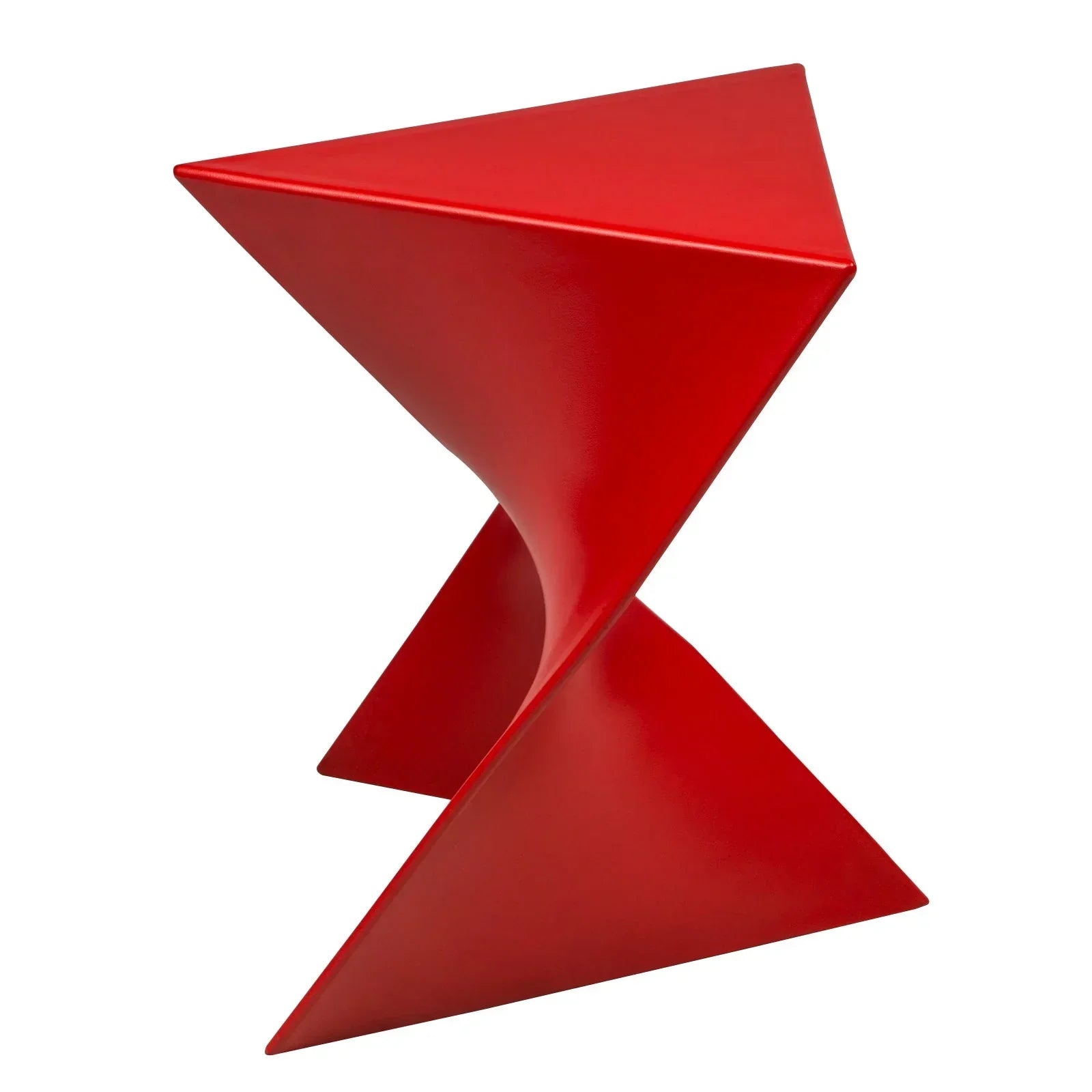 Randolph Triangular Accent Side Table in ABS/PC Plastic - Elax Furniture