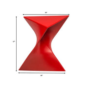 Randolph Triangular Accent Side Table in ABS/PC Plastic - Elax Furniture