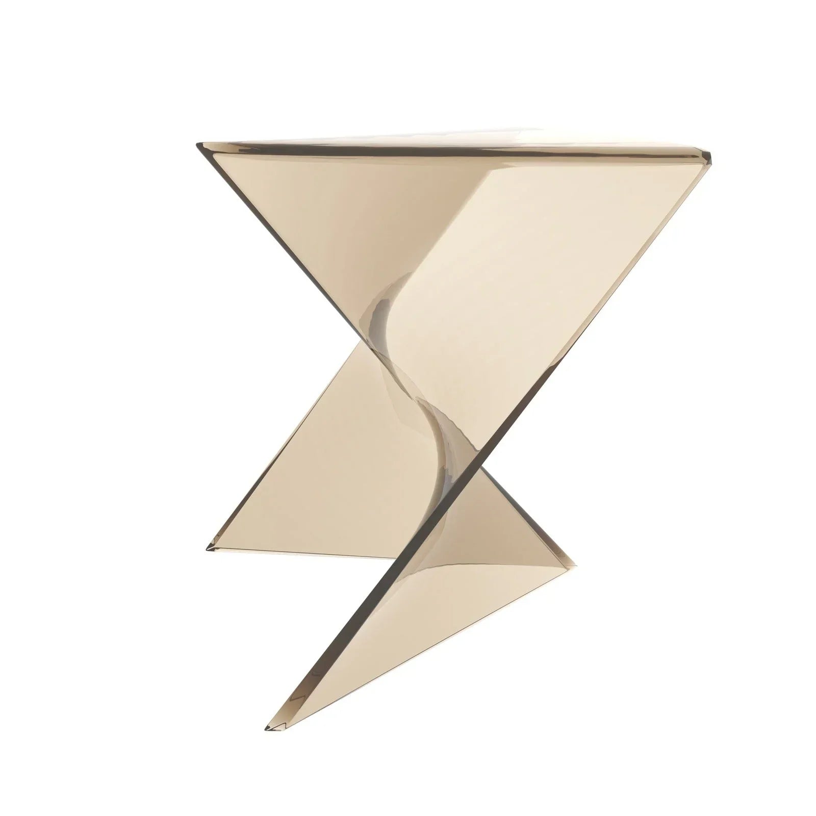 Randolph Triangular Accent Side Table in ABS/PC Plastic - Elax Furniture