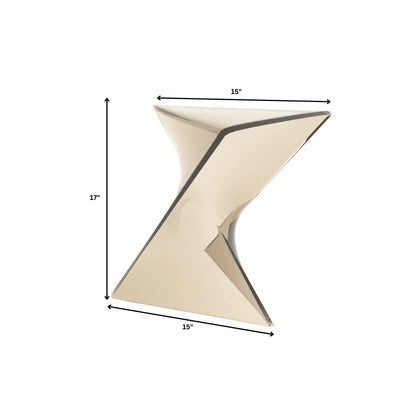 Randolph Triangular Accent Side Table in ABS/PC Plastic - Elax Furniture